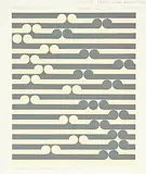 Gordon Walters, Karaka (1st Version), gouache on paper