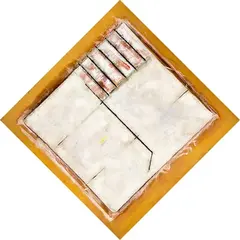 Don Peebles, Untitled, 1977, 1977, acrylic, metal, canvas, wood and hessian