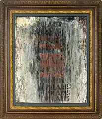 Polaris by Ralph Hotere, oil on canvas, sold Sep 2012