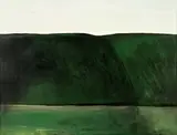 Colin McCahon, North Otago Landscape 6, polyvinyl acetate on board