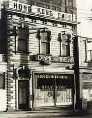 Les Cleveland, Hong Kong Cafe, Taranaki Street, 1957, 1957, gelatin silver print