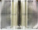 Gail Haffern, The Thickness of the Text, mylar mirror, polymer brass, nuts and bolts, 1992