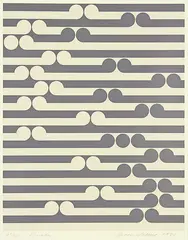 Karaka by Gordon Walters, screenprint 41/50, sold Sep 2012