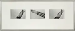 The Grid Series by Peter Peryer, gelatin silver prints, triptych, offered Sep 2012