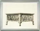 William Dunning, Canterbury Memorial Table, graphite on paper