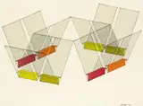 Carl Sydow, Suspension Drawing XKK, letrafilm, letratone, pen and black ink on paper