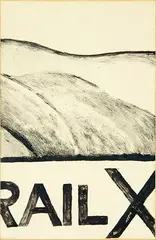 Robin White, Railway Crossing, Paremata No. 8, monoprint