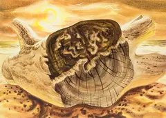 Stranded by Ernest Mervyn Taylor, watercolour, offered Sep 2012