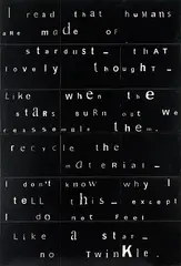 Gordon Crook, Stardust, enamel on board, two panels