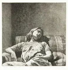 Robin White by Grahame Sydney, etching, 17/25, sold Sep 2012