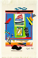 Gordon Crook, Axis, woven tapestry