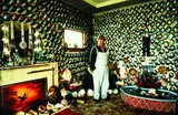 Robin Morrison, Fred Flutey in his paua shell living room, Bluff, vintage cibachrome print