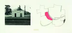 Cass by Julian Dashper, silver gelatin print and pastel on paper, 9/10 (diptych), sold Aug 2012