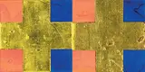 Stephen Bambury, Siena (XXXIV), 23k gold, schlagmetal and acrylic on aluminium
