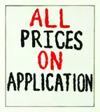 Peter Robinson, ALL PRICES ON APPLICATION