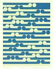Kapiti by Gordon Walters, screenprint, 52/75, sold Aug 2012