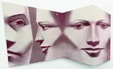 Terry Stringer, Untitled â€“ Three Part Portrait, screenprinted aluminium