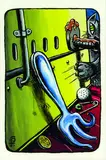 Fane Flaws, Forgotten Fork, acrylic on perspex