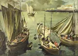 Peter McIntyre, Fishing boats, Salonika