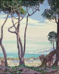 Kaikoura by Marcus King, oil on canvas board, sold Aug 2012