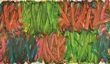 Judy Millar, Barbeque Plaid, oil on canvas