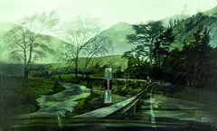 Callum Arnold, Gorge, oil on linen