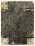 Ralph Hotere, Window in Spain, mixed media on paper