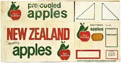 Glen Hayward, Apple Crate, oil and acrylic on carved wood