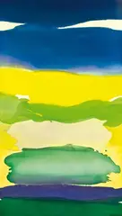 Small Summer Study A by Gretchen Albrecht, acrylic on canvas, offered Apr 2012
