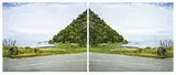 Ann Shelton, Settlement, Jackson's Bay, type C print, edition of 5, diptych (2007)
