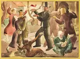 Anna Lois White, Study for War makers (1937), watercolour