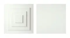 Julian Dashper, Untitled (Receding and Projecting Paintings), acrylic on stretched canvases, diptych (2007)