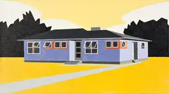 Jon Tootill, Blue Bungalow, acrylic on canvas