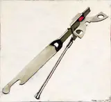 Opener by Dick Frizzell, oil on canvas, sold Apr 2012