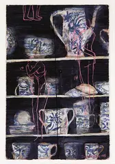 Rita's China by Séraphine Pick, acrylic on paper, sold Mar 2012