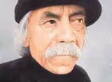 Martin Ball, Portrait of Ralph Hotere, acrylic on linen