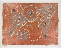 Celestial Gasp by Rohan Wealleans, paint on paper, sold Mar 2012