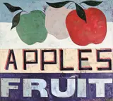 Apple Sign by Dick Frizzell, enamel on canvas, offered Mar 2012