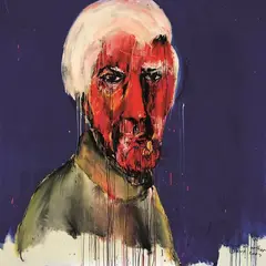 Anthony Bennett, Portrait of Arthur, mixed media on canvas