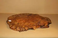 A large Chinese root stand, and two wood stands