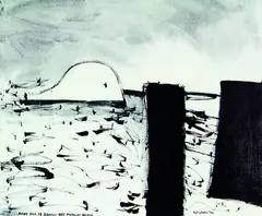 Colin McCahon, Moby Dick is Sighted off Muriwai Beach, off-set print, 117/200