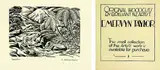 Ernest Mervyn Taylor, Ngaruhoe - A Christmas Card, together with Artists Original Shop Display Sign, ink on card