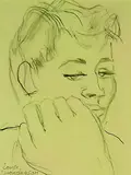 Louise Henderson, Portrait of a Seated Boy