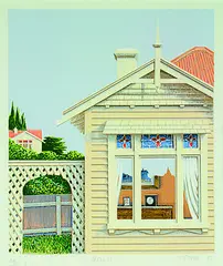 Trellis by Peter Siddell, screenprint, 20/75, offered Feb 2012