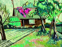 John Tole, The Gardner's Cottage, oil on board