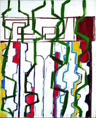 Julian Dashper, Untitled, acrylic and graphite on canvas