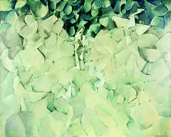 Bill Culbert, Rome and Abbey, oil on canvas