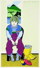 Michael at Home by Robin White, silkscreen print, 36/50, offered Feb 2012