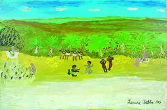 Mulinuu by Teuane Ann Tibbo, oil on board, sold Feb 2012