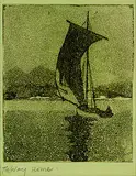 Trevor Lloyd, The Way Home, etching